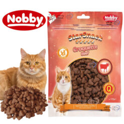 تشویقی گربه نوبی مدل قلبی طعم گوساله وزن 125 گرم ( آلمان)