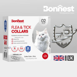 قلاده ضد کک و کنه گربه بونست انگلیس بسته 2 عددی 38 سانتی رنگ توسی