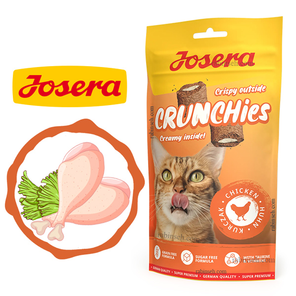 تشویقی کرانچی گربه جوسرا طعم مرغ 60 گرم