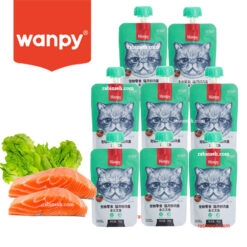 پودینگ گربه ونپی طعم ماهی سالمون 8 عدد ( چینی نویس )