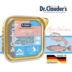 ووم گربه دکتر کلادرز طعم ماهی کاد و میگو مدل چانکی در سس 100 گرم