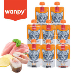 پودینگ بچه گربه کیتن ونپی طعم مرغ و ماهی کاد 8 عدد ( چینی نویس )