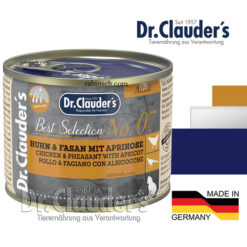 کنسرو پته ای گربه دکتر کلادرز طعم مرغ و قرقاول 200 گرمی (تقویت پوست و مو)