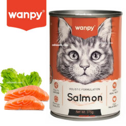 کنسرو گربه ونپی طعم سالمون پته ای 375 گرم