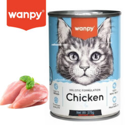 کنسرو گربه ونپی طعم مرغ پته ای 375 گرم