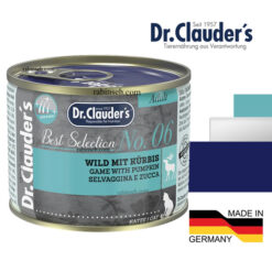 کنسرو پته ای گربه دکتر کلادرز طعم گوشت شکار و کدو تنبل 200 گرمی (تقویت پوست و مو)