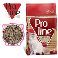 غذای خشک گربه پرولاین طعم بره و برنج (بسته بندی رابینسه)