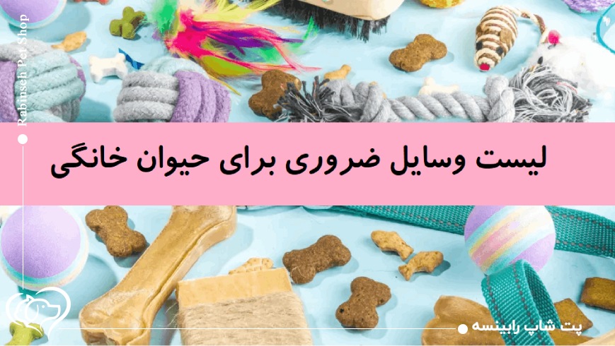 لیست وسایل ضروری برای حیوان خانگی