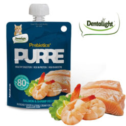 پودینگ گربه دنتالایت پروبیوتیک طعم میگو و سالمون 55 گرم