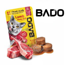 پوچ گربه بادو ترکیه طعم بره در ژله مدل چانکی 85 گرم