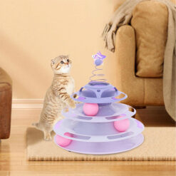 اسباب بازی هوشی گربه برج سه طبقه مدل ستاره