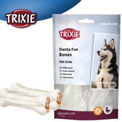 تشویقی استخوان مغز دار سگ تریکسی طعم اردک 70 گرم (2 عددی)