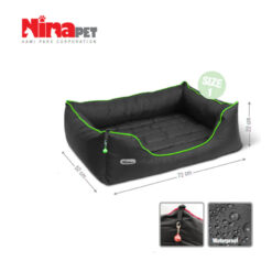 جای خواب سگ و گربه نیناپت مدل یو زیپ لاین سایز 1 (دارای پارگی جزیی در پشت تشک)