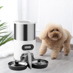 دستگاه هوشمند غذای سگ و گربه مدل ساندرا (دو ظرف غذای مجزا) + ارسال رایگان