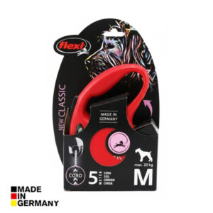 قلاده متری سگ فلکسی کلاسیک کورد 5 متری 360 درجه ای - اورجینال