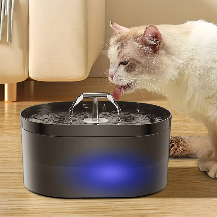 آبخوری اتوماتیک گربه و سگ با فواره دوطرفه 2.2 لیتری + ارسال رایگان