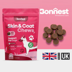 تشویقی تقویت پوست و موی سگ بونست انگلیس 60 عددی – طعم مرغ