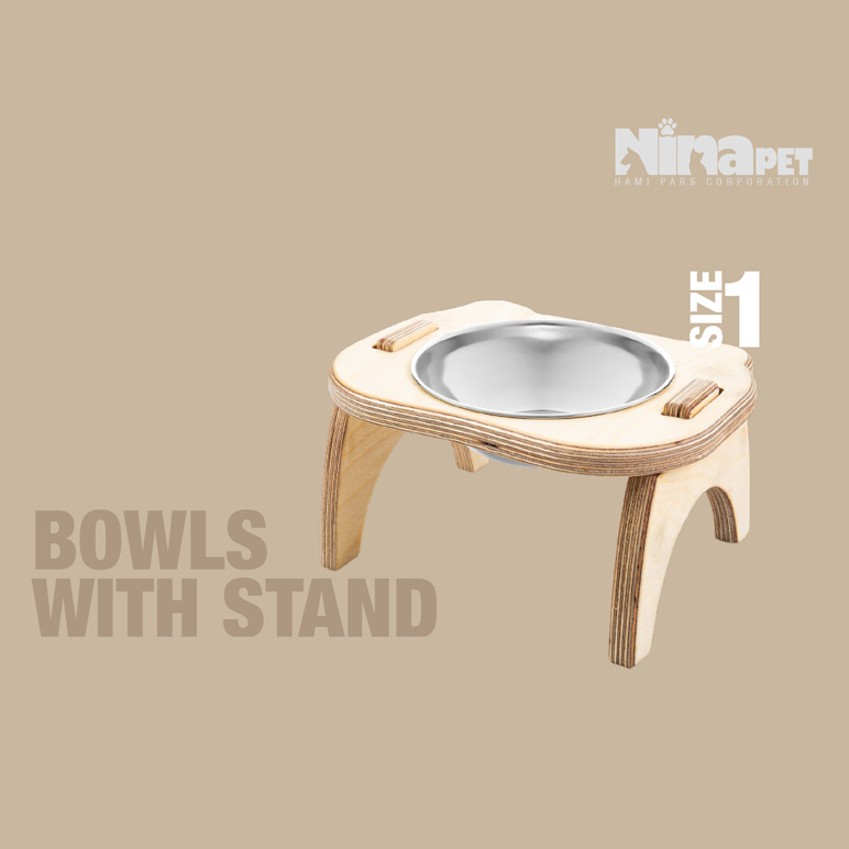 ظرف آب غذای سگ و گربه نیناپت مدل پلاتو سایز 1