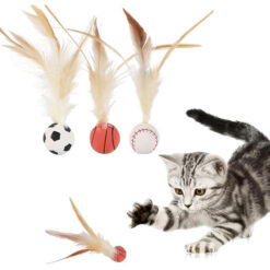 توپ بازی گربه شیطونک پردار