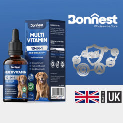 قطره مولتی ویتامین سگ بونست انگلیس 60 میل – طعم گوشت