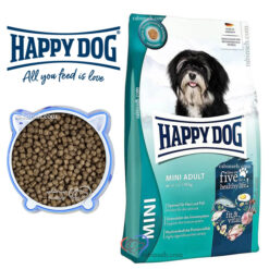 غذای خشک سگ بالغ هپی داگ نژاد کوچک طعم میکس فله ای (بسته بندی رابینسه)