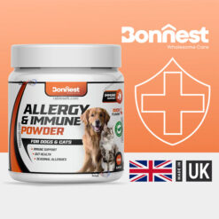 پودر ضدآلرژی و ایمنی بدن سگ و گربه بونست انگلیس 150 گرم – طعم اردک