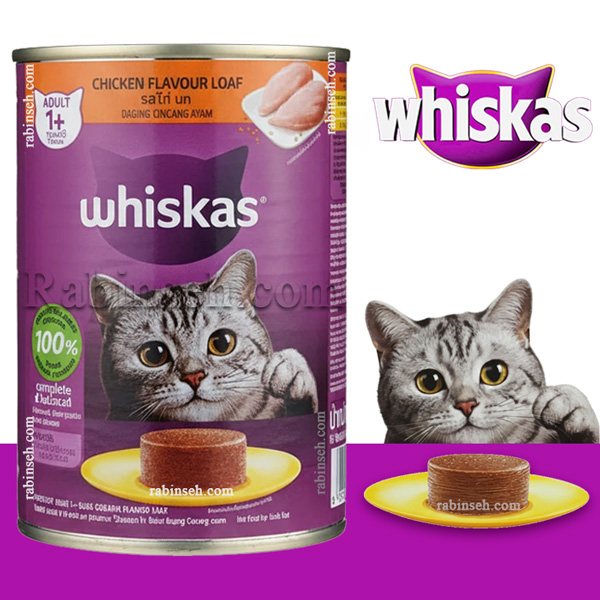 کنسرو گربه ویسکاس پته ای طعم مرغ 400 گرم