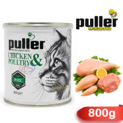 کنسرو پته ای گربه بالغ پولر طعم مرغ و پرندگان 800 گرم