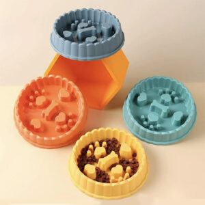 ظرف غذا آرام خور سگ و گربه مدل فندی