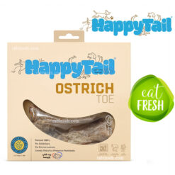 تشویقی سگ هپی تایل طعم قلمک شتر مرغ 2 عددی