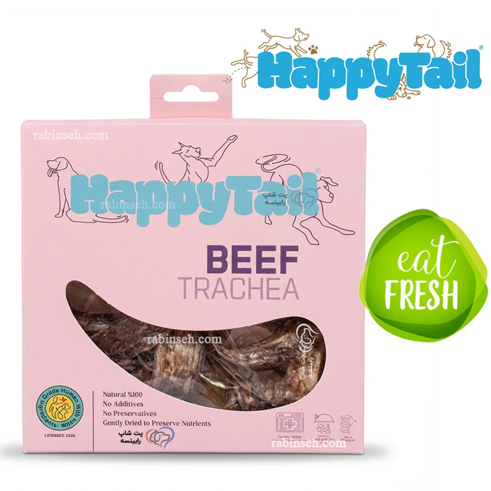 تشویقی سگ هپی تایل طعم نای گاو 70 گرم تشویقی سگ هپی تایل طعم نای گاو 70 گرم