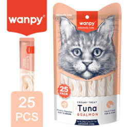بستنی گربه ونپی طعم ماهی تن و سالمون 25 عددی