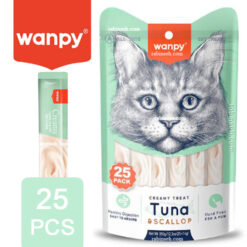 بستنی گربه ونپی طعم ماهی تن و گوش ماهی 25 عددی