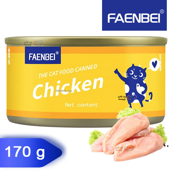 کنسرو نچرال فنبی گربه طعم مرغ 170 گرم کنسرو نچرال فنبی گربه طعم مرغ 170 گرم