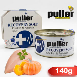 کنسرو ریکاوری گربه پولرطعم مرغ و کدوتنبل 140 گرم