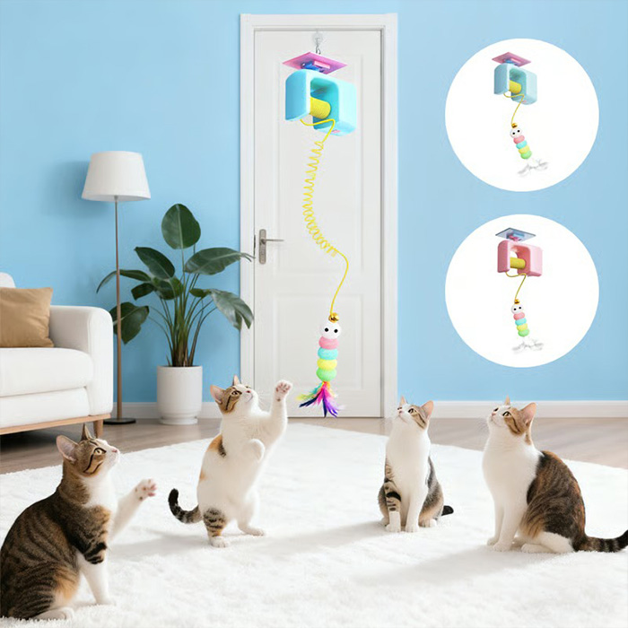 یویو خودکار گربه با آویز زنگوله دار + شارژر