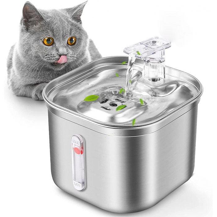 دستگاه آبخوری تمام استیل سگ و گربه مدل استنلس 2.2 لیتری + ارسال رایگان دستگاه آبخوری تمام استیل سگ و گربه مدل استنلس 2.2 لیتری + ارسال رایگان