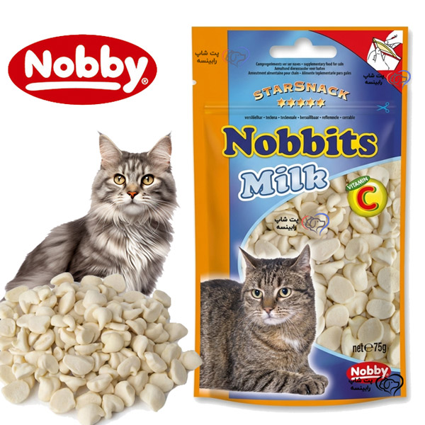 تشویقی گربه نوبی مدل قطره ای طعم شیر 125 گرم ( آلمان)