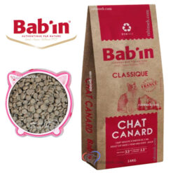 غذای خشک کلاسیک بابین گربه بالغ طعم اردک فله ای (بسته بندی رابینسه)