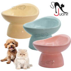 ظرف آب و غذا سرامیکی سگ و گربه ژوانیت مدل قارچی
