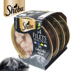 کنسرو نچرال گربه شبا در چهار طعم مختلف ( 4 عددی ) 240 گرم