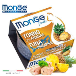 کنسرو گربه مونژه طعم تن و آناناس 80 گرم