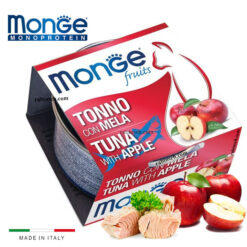 کنسرو گربه مونژه طعم تن و سیب 80 گرم