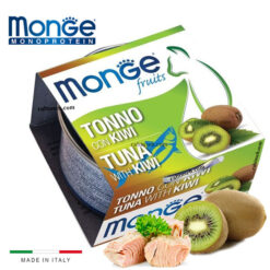 کنسرو گربه مونژه طعم تن و کیوی 80 گرم