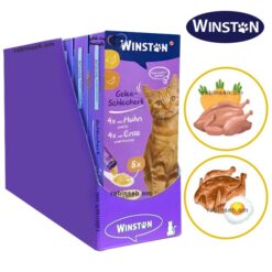 بستنی ژله ای گربه وینستون طعم مرغ و اردک 72 عددی