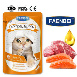 پوچ پته ای فنبی گربه بالغ طعم سالمون ، گوشت و روغن ماهی 85 گرم