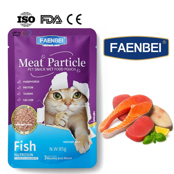 پوچ فنبی گربه بالغ مدل چانکی طعم ماهی در سس 85 گرم