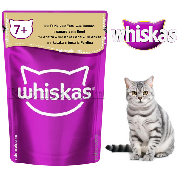 پوچ گربه بالغ ویسکاس اردک در سس 85 گرم ( آلمان)