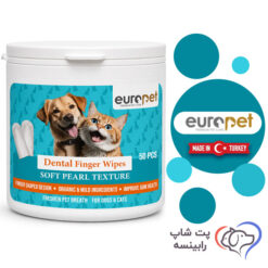 پد انگشتی دندان گربه و سگ یوروپت 50 عددی