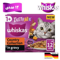پوچ گربه ویسکاس آلمان میکس گوشت ها در سس پک 12عددی